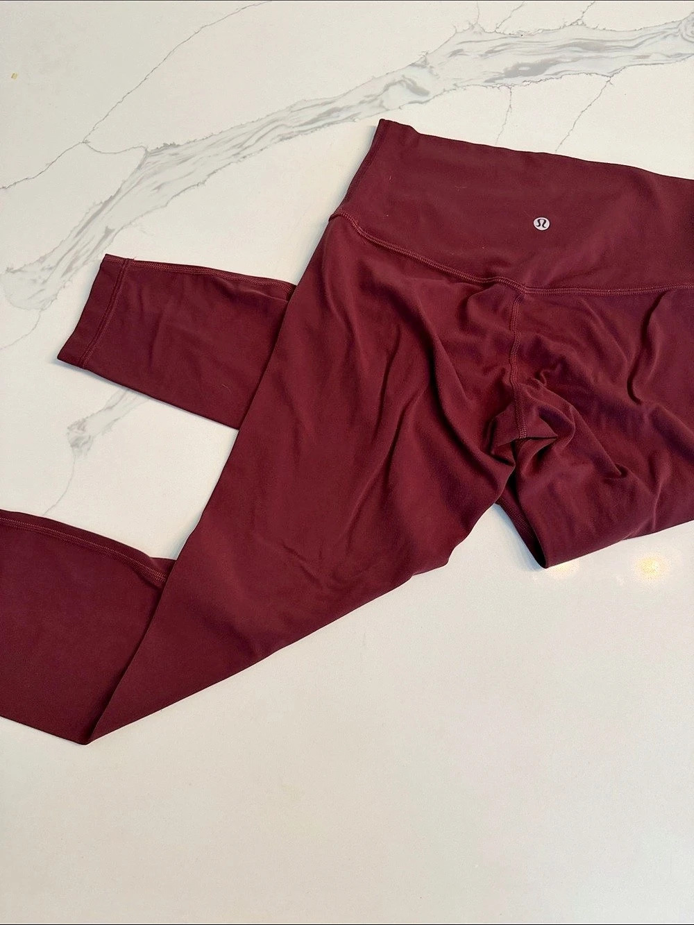 lululemon Align Pant II 25" Burgundy Leggings Size 6